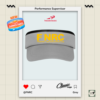 Headsweats Performance Supervisor 7703 in grey featuring the FNRC Classic logo