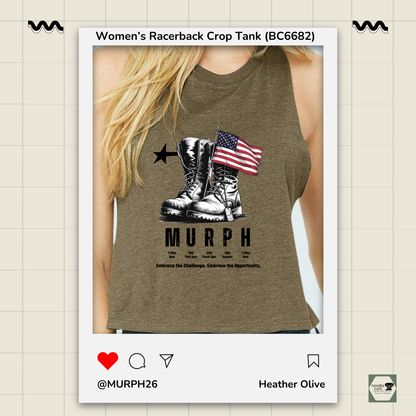 Murph "Boots" Racerback Crop Tank