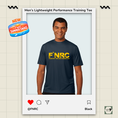 Mens FNRC Signature Logo Boston performance training tee in black gold and platinum athletic fit moisture-wicking Zorrel shirt